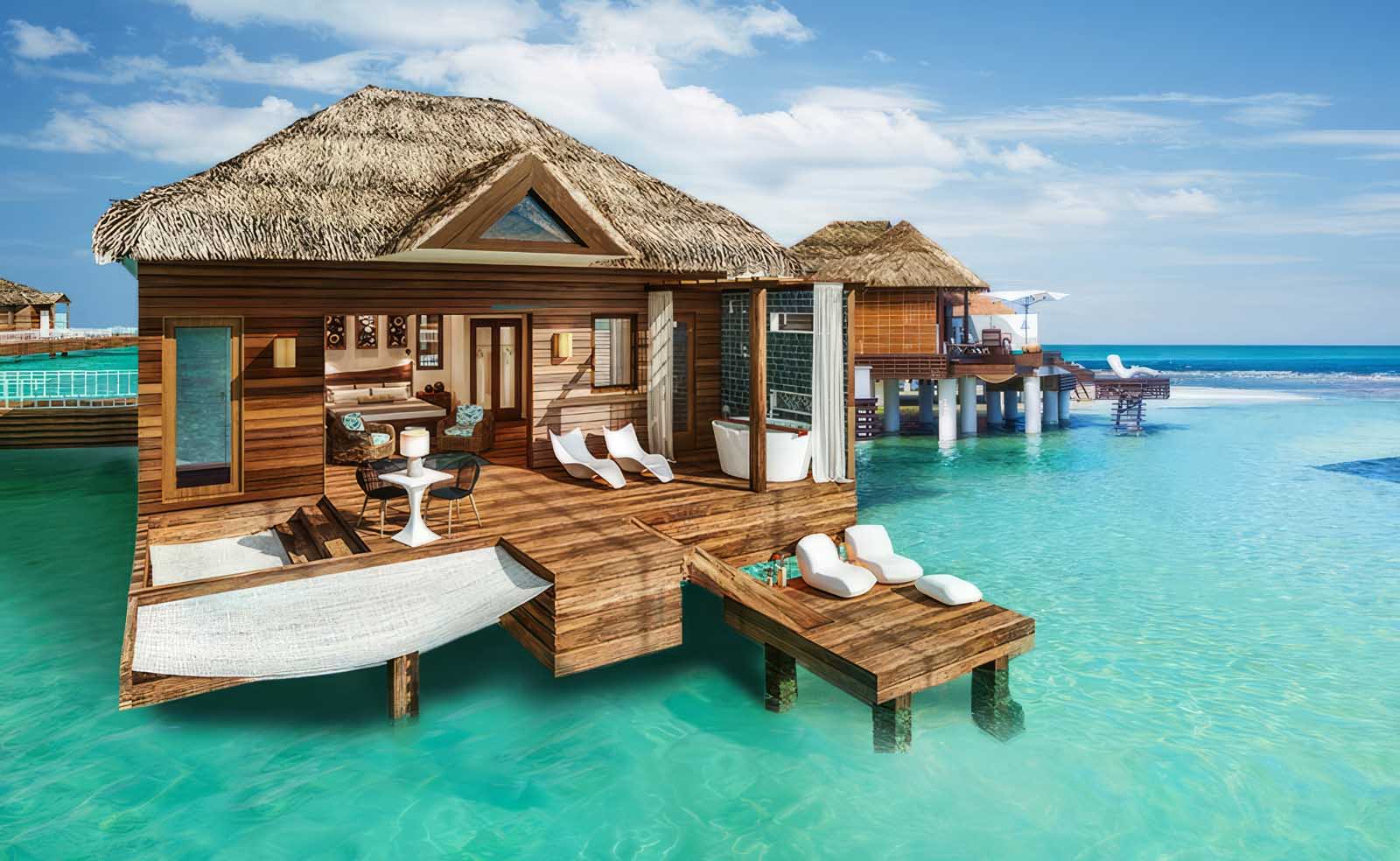 Amazing Overwater BungalowsSandals Grande St. Lucian Spa and Beach Resort servicio de mayordomo