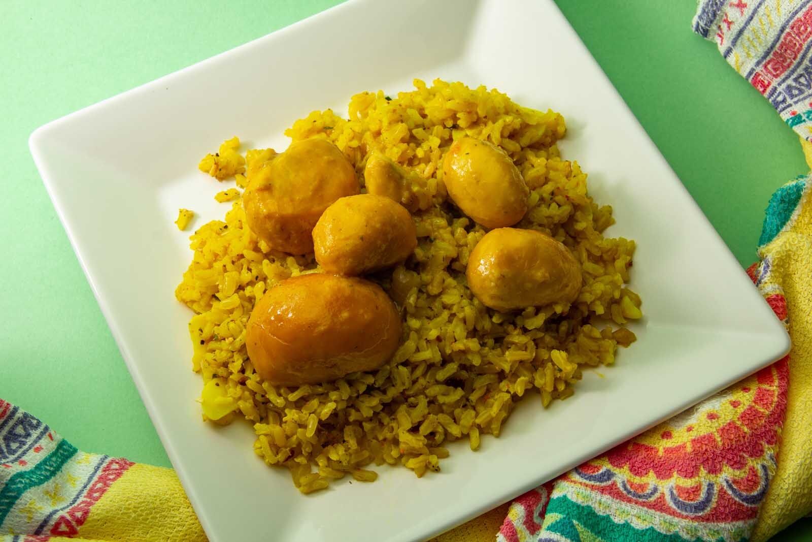 Comida tradicional de Brasil Arroz Como Peque