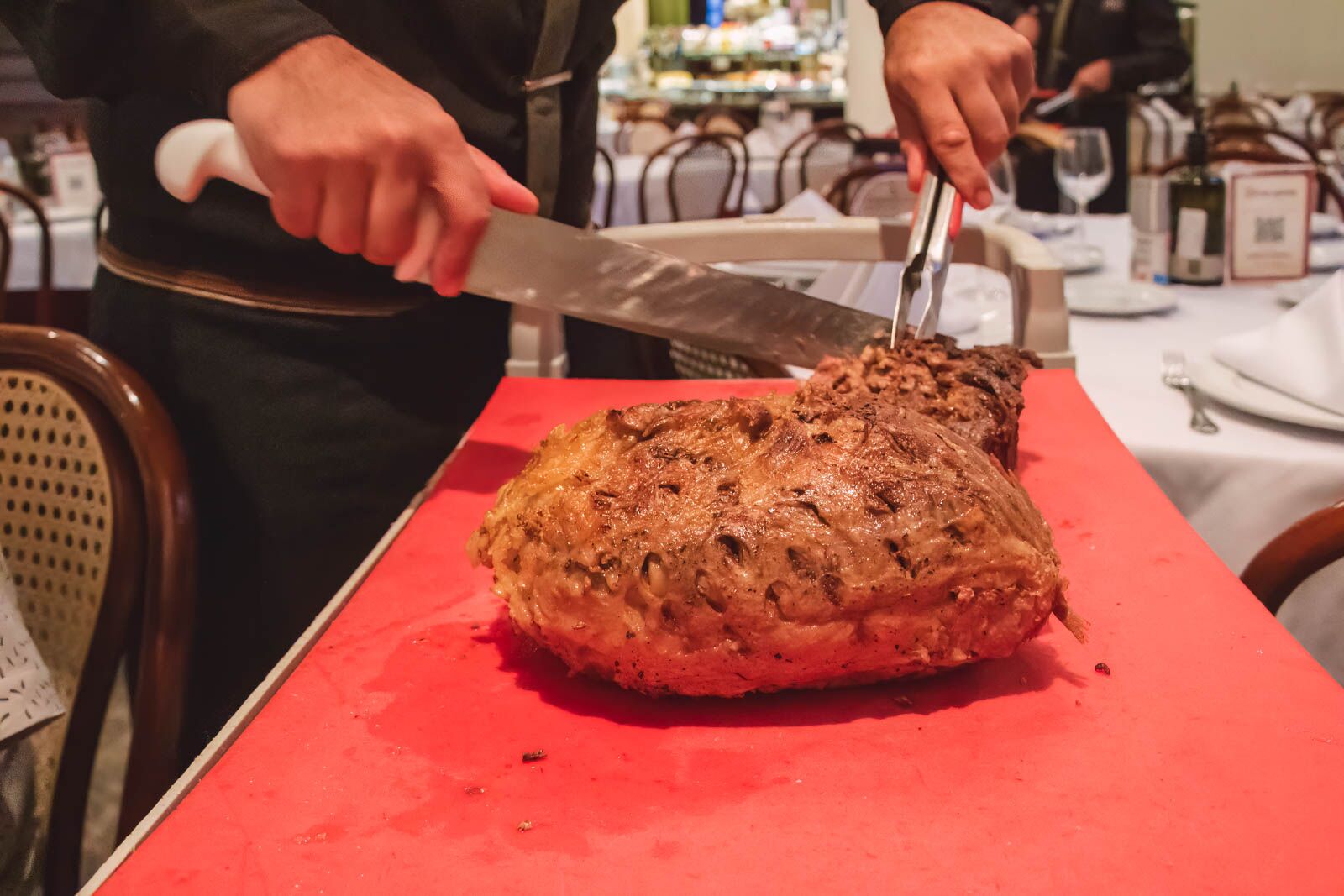 Churrasco de comida tradicional brasileña