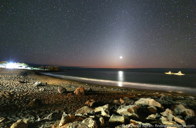 Foto de Venus poniéndose en Floreana, en las islas Galápagos