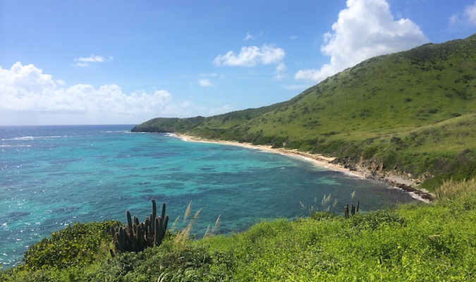 la playa de Jack Bay, st. croix usvi