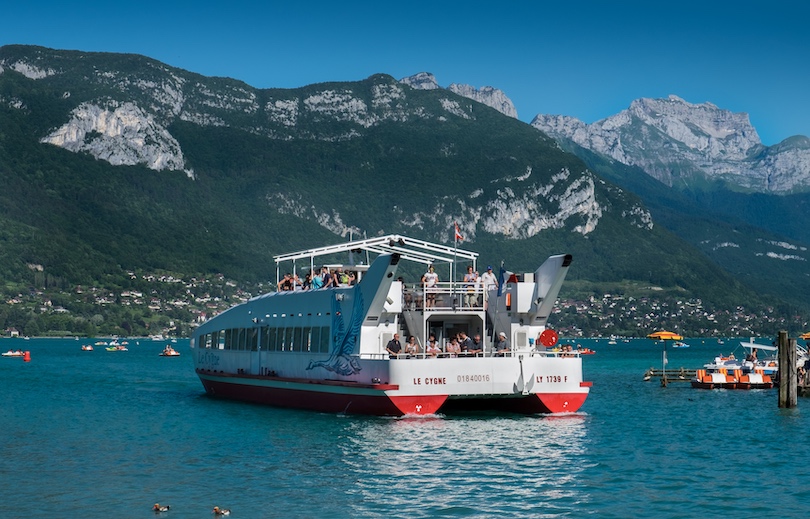 Excursión en barco en el lago de Annecy