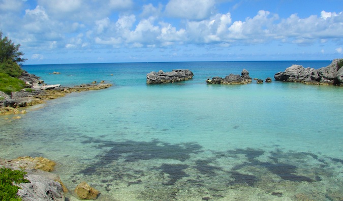 La cala de las Bermudas es un lugar muy tranquilo y cálido para nadar