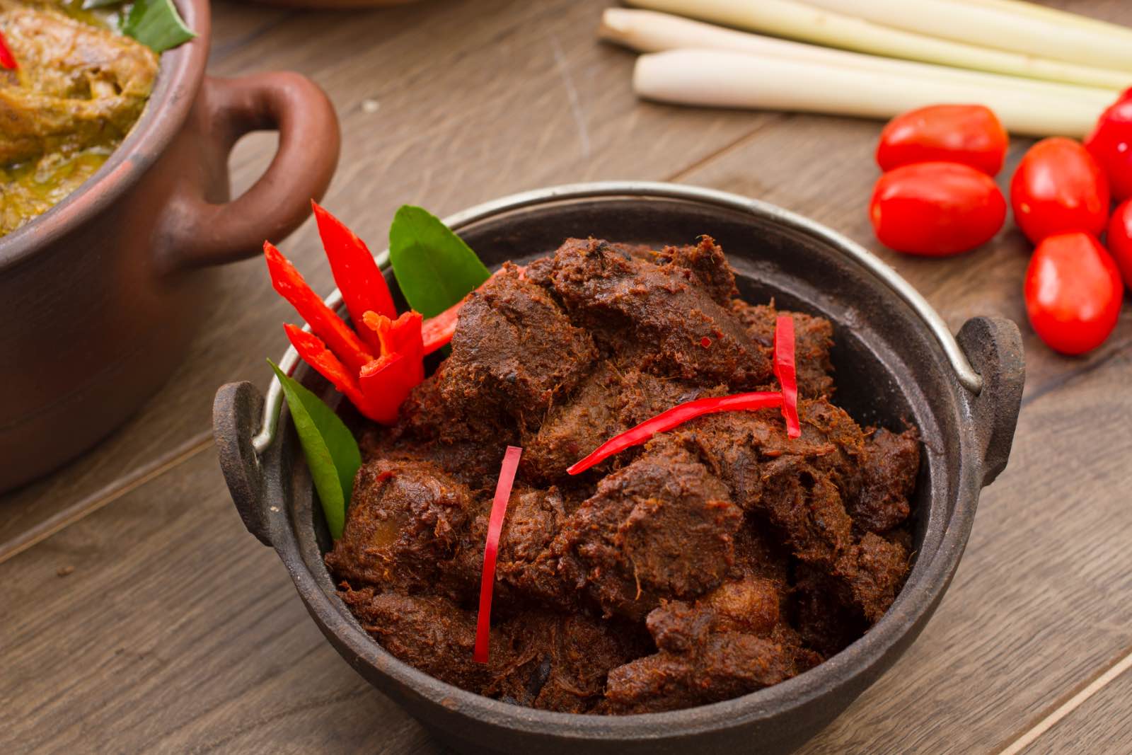 Curry Rendang de comida indonesia