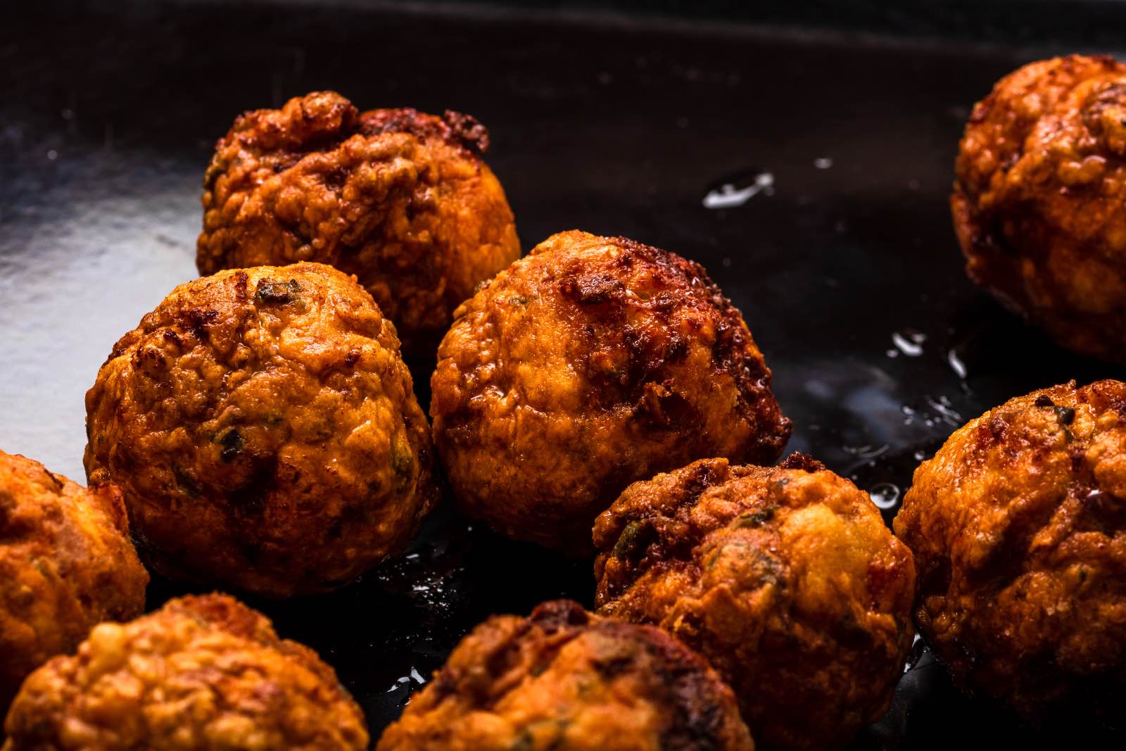 Bolas de carne de Bakso Goreng de comida indonesia