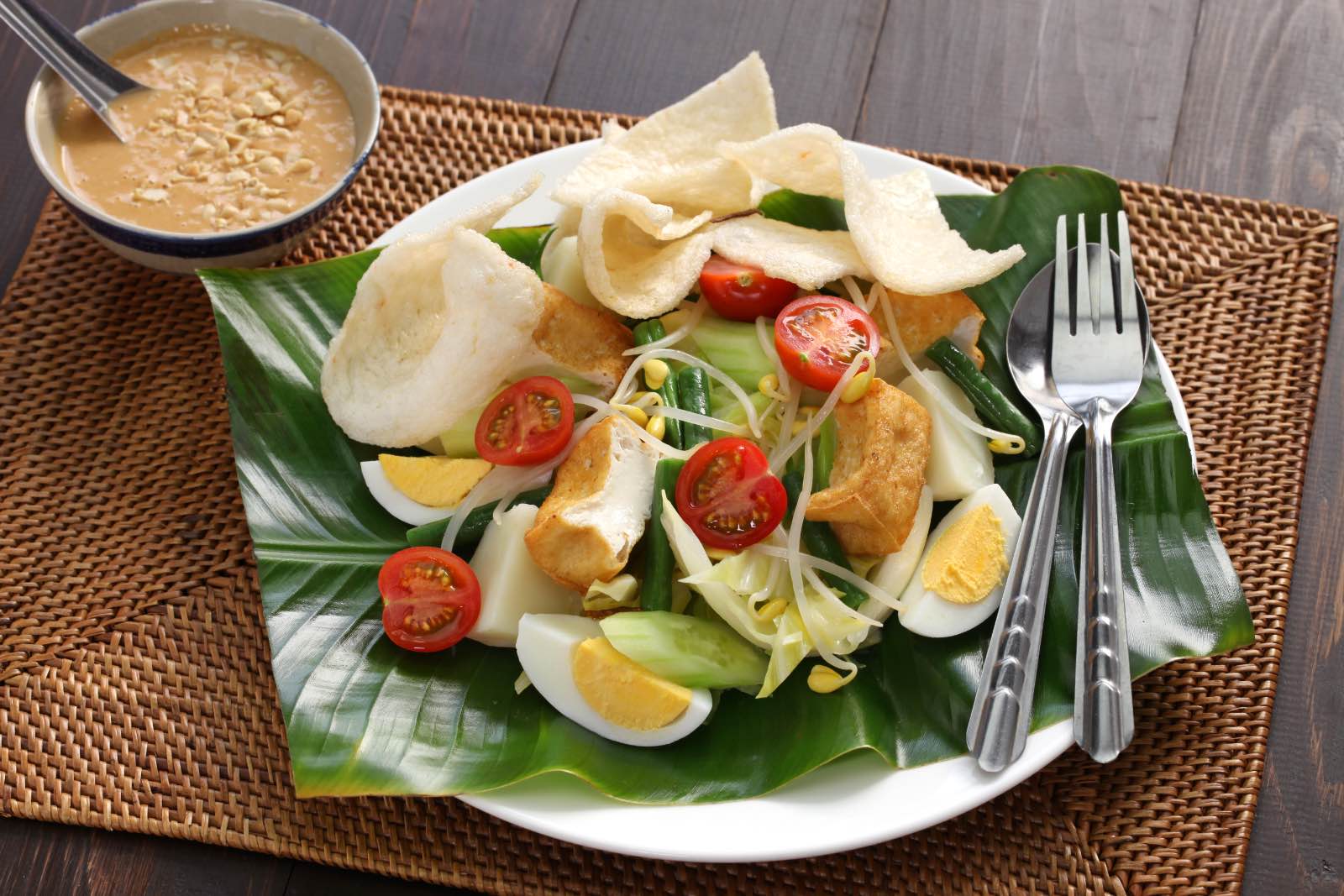 Comida indonesia Ensalada mixta Gado Gado