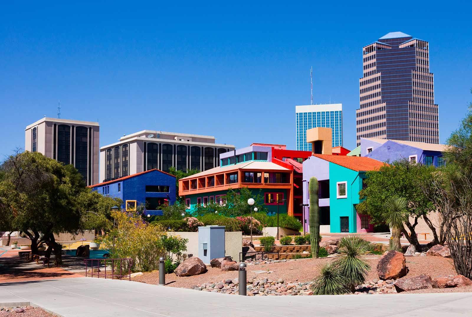 Una vista impresionante de Tucson, una de las mejores ciudades de Arizona