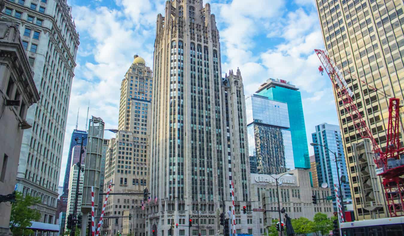 Edificios altos y rascacielos en River North, Chicago