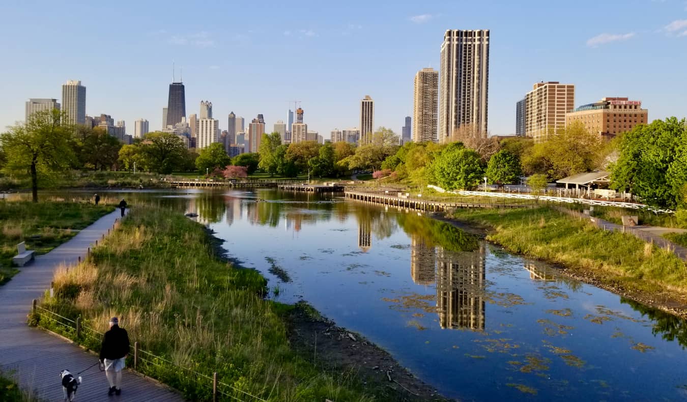 El enorme y exuberante Lincoln Park de Chicago, EE.UU.