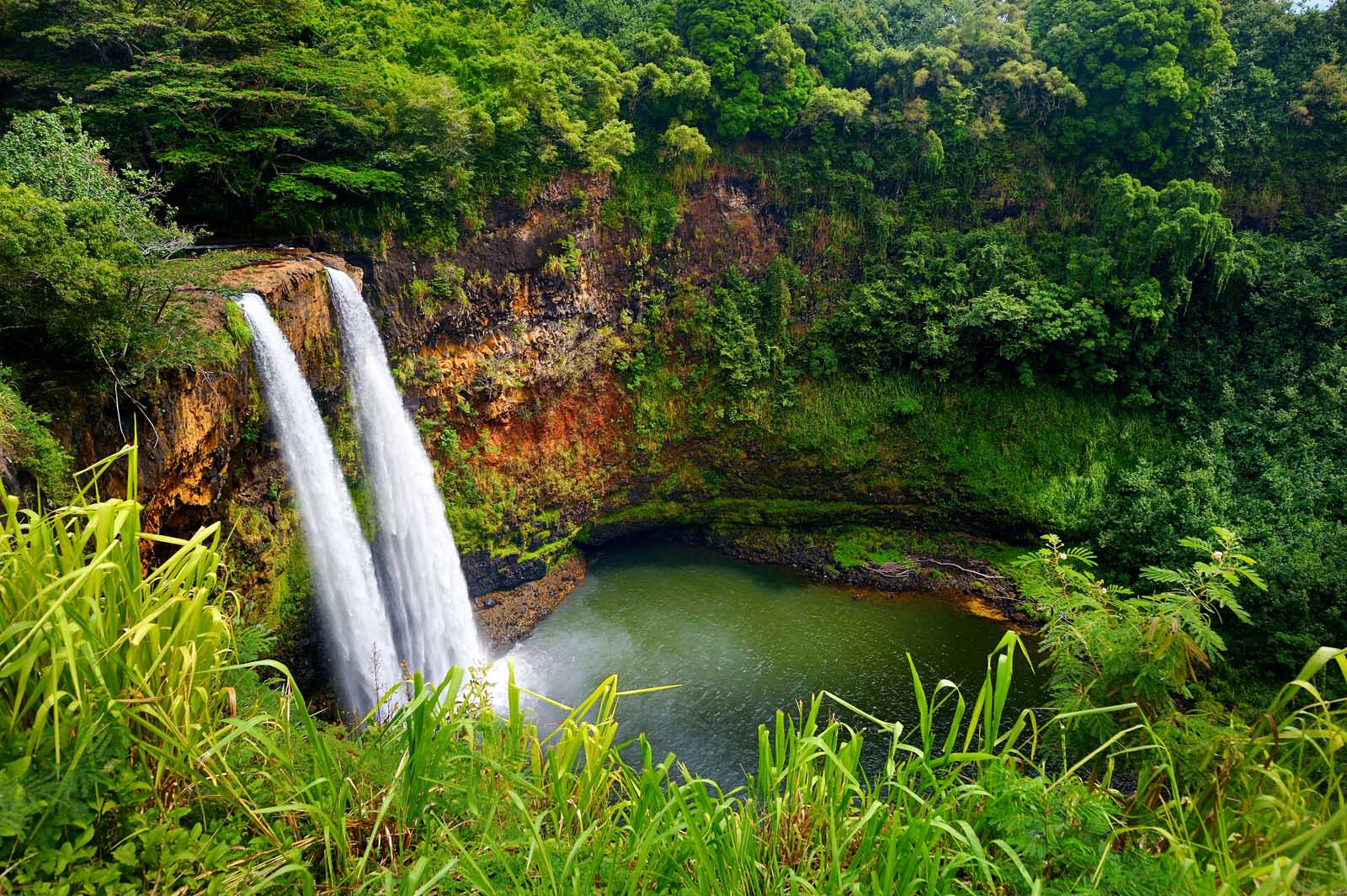 Las mejores cosas que hacer en Kauai Twin Wailua Falls 