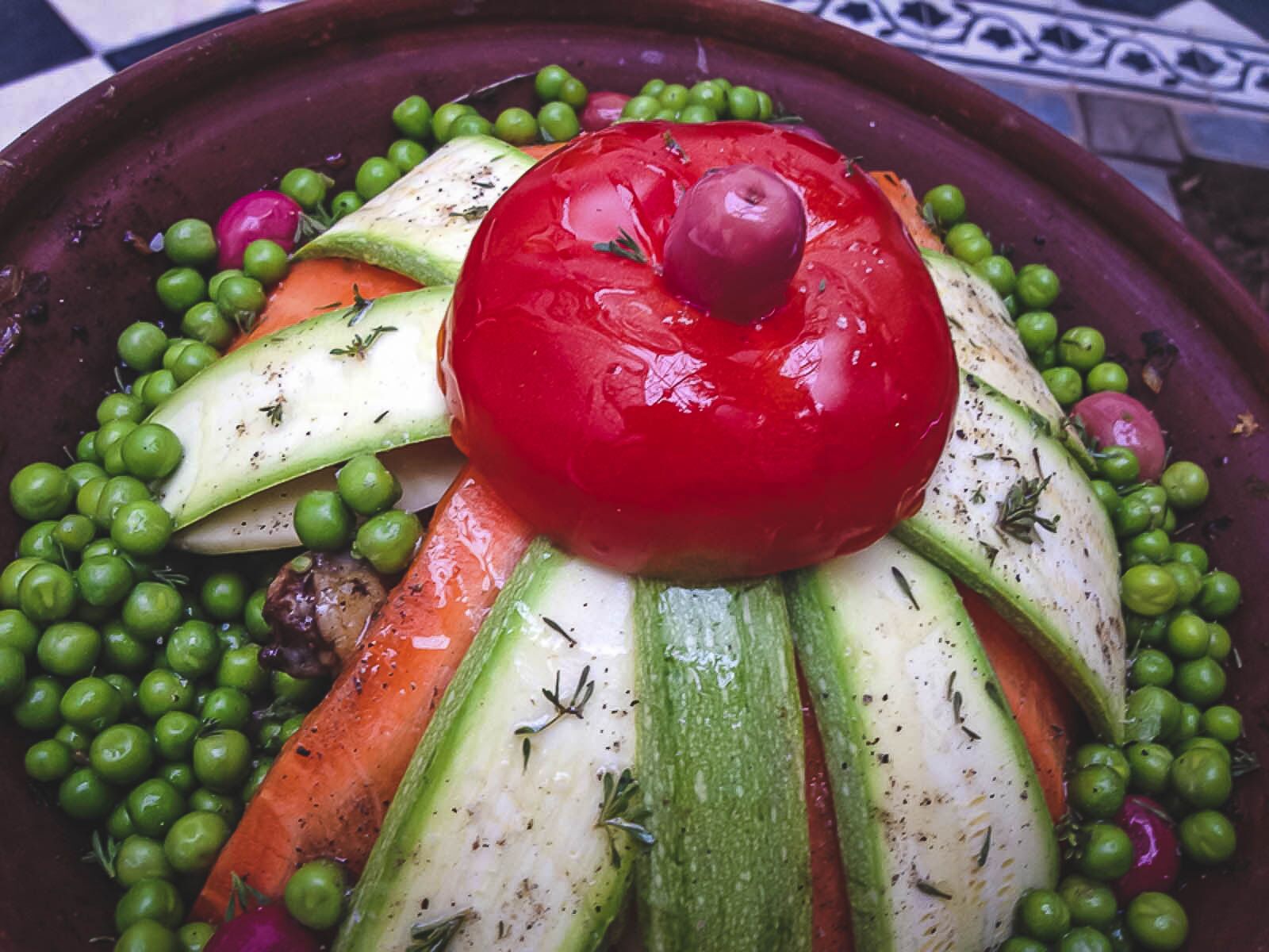 Tagine de comida marroquí