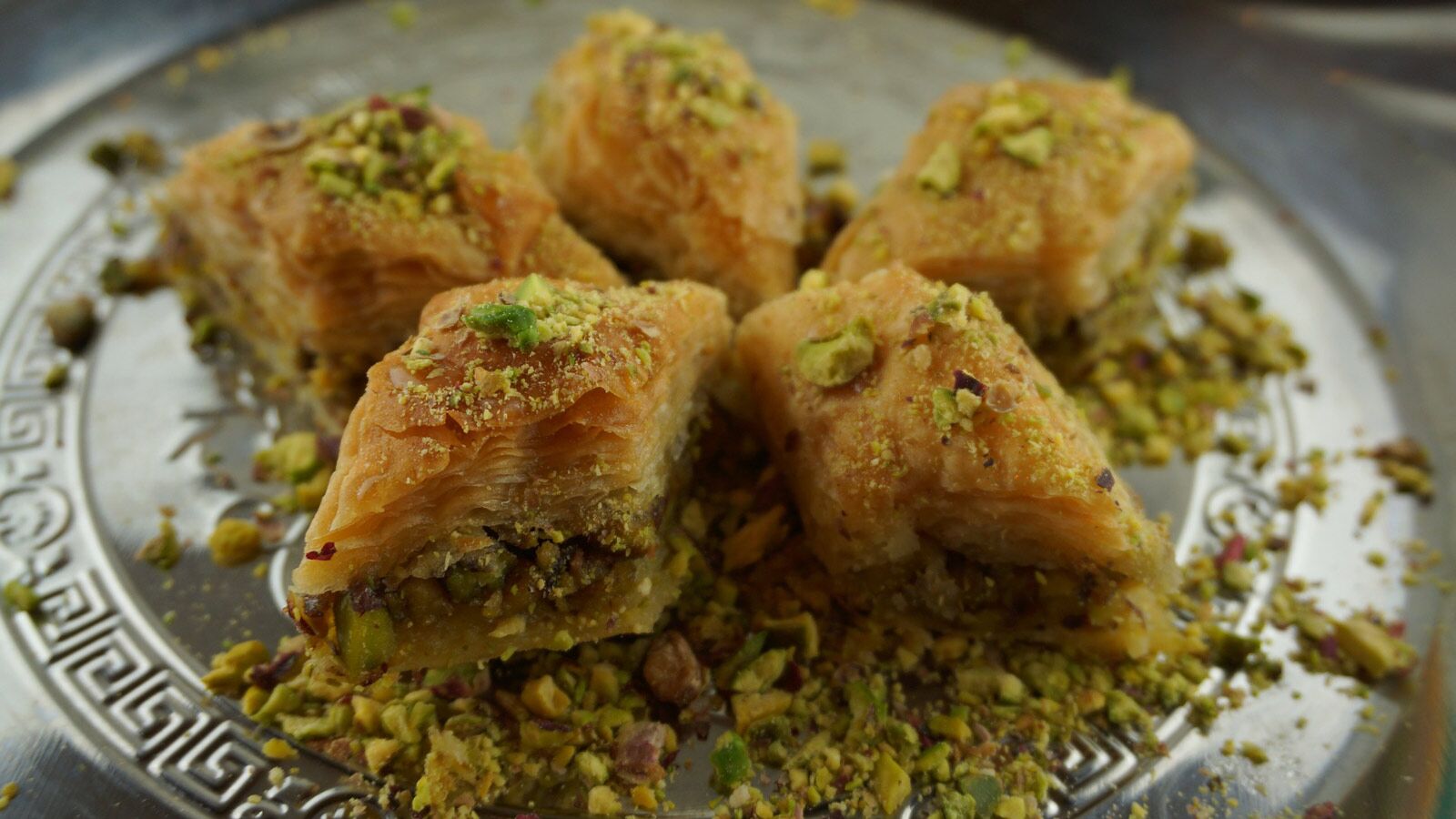 Baklava de comida marroquí