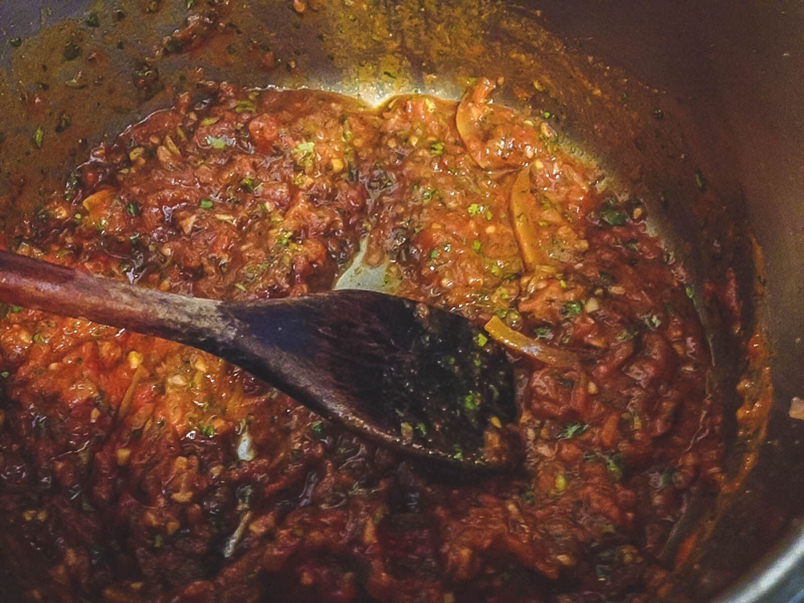 Guisado de garbanzos comida vegetariana en Marruecos