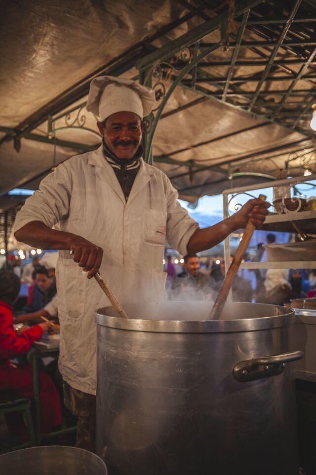 Elaboración de comida marroquí