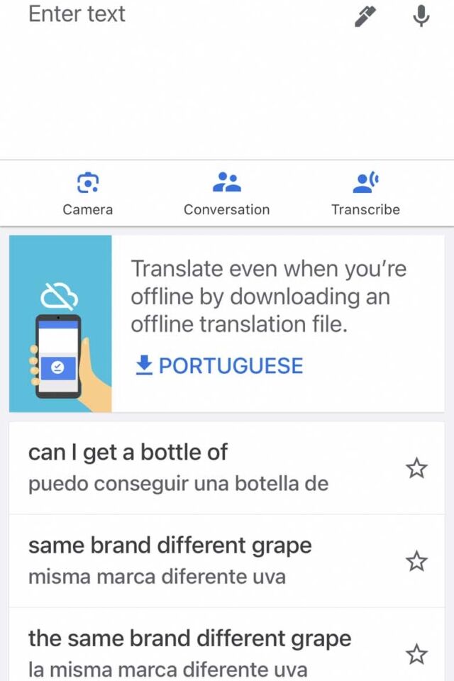 Mejor aplicación para viajes Google Translate