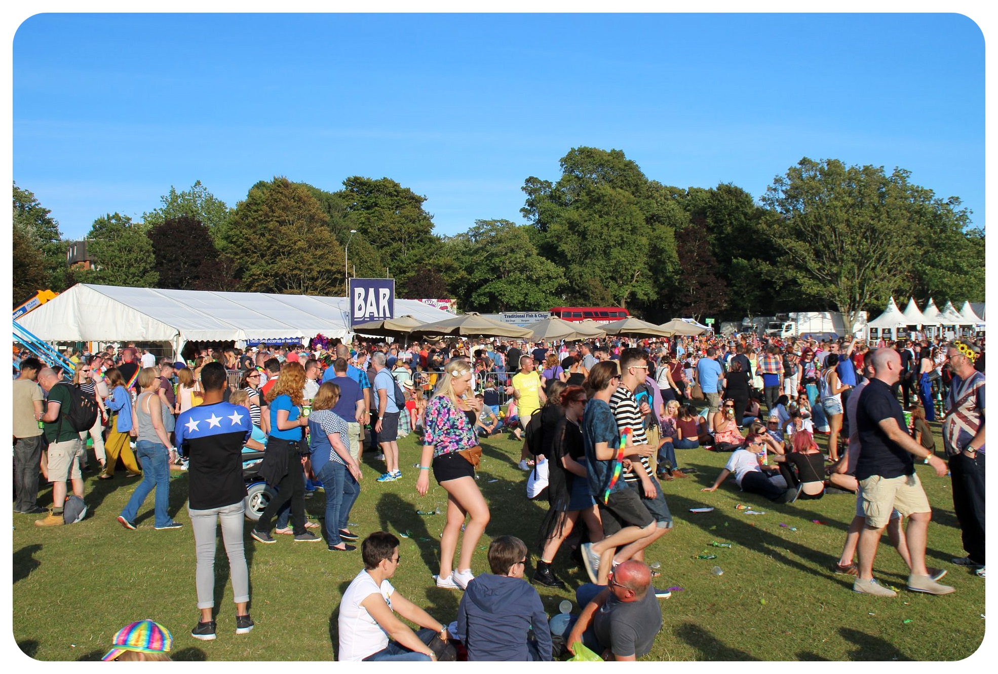 Recinto del festival de Brighton Pride