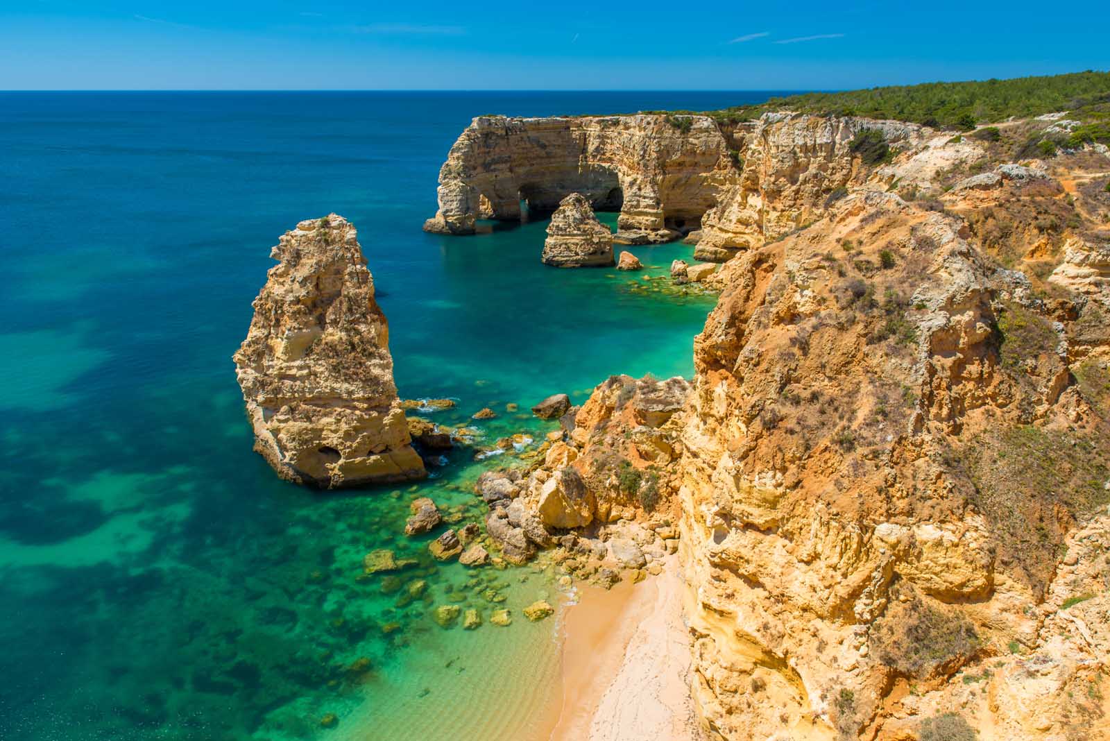 Las mejores playas de Portugal Praia da Marinha 