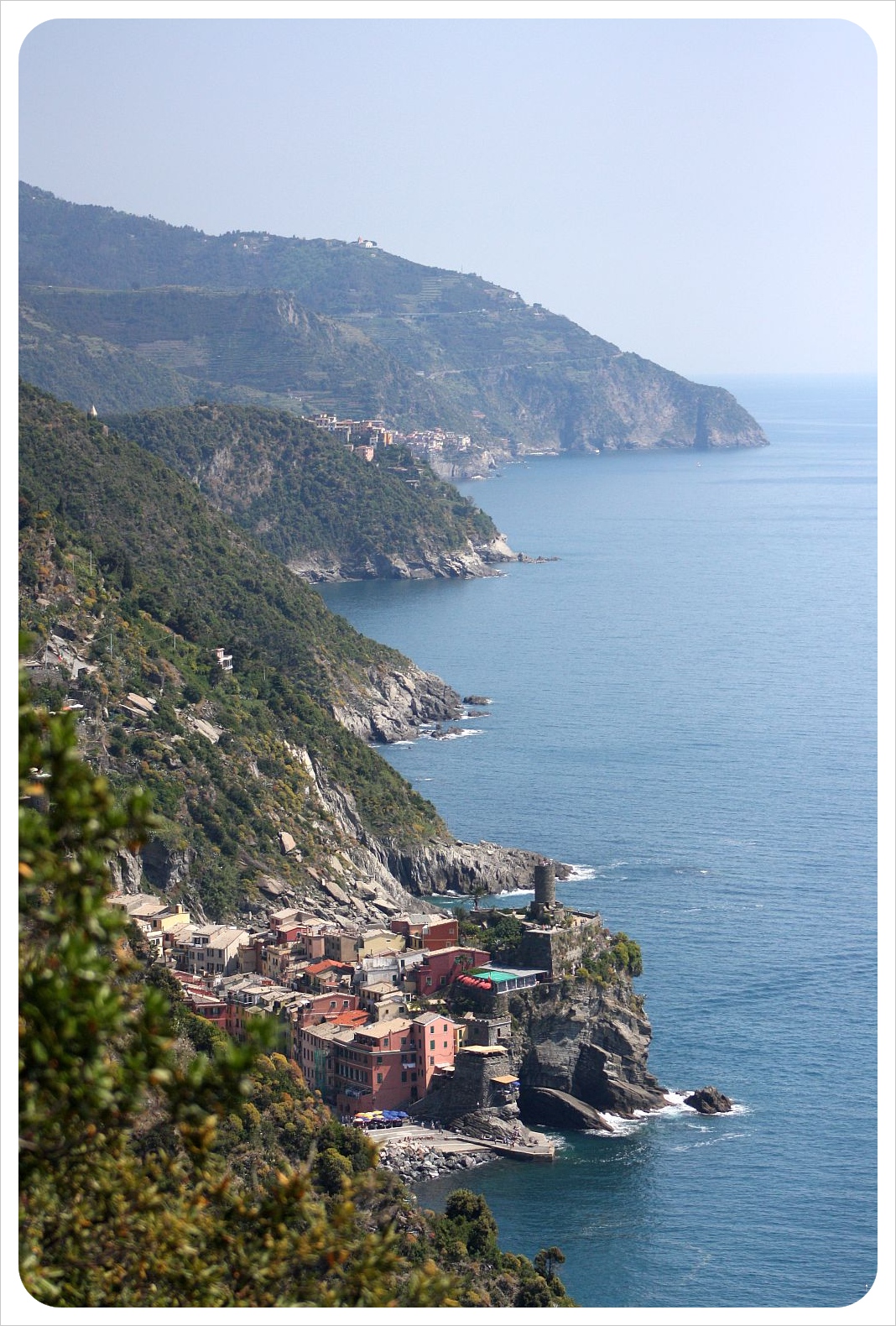 Vernazza desde las Cinque Tierras