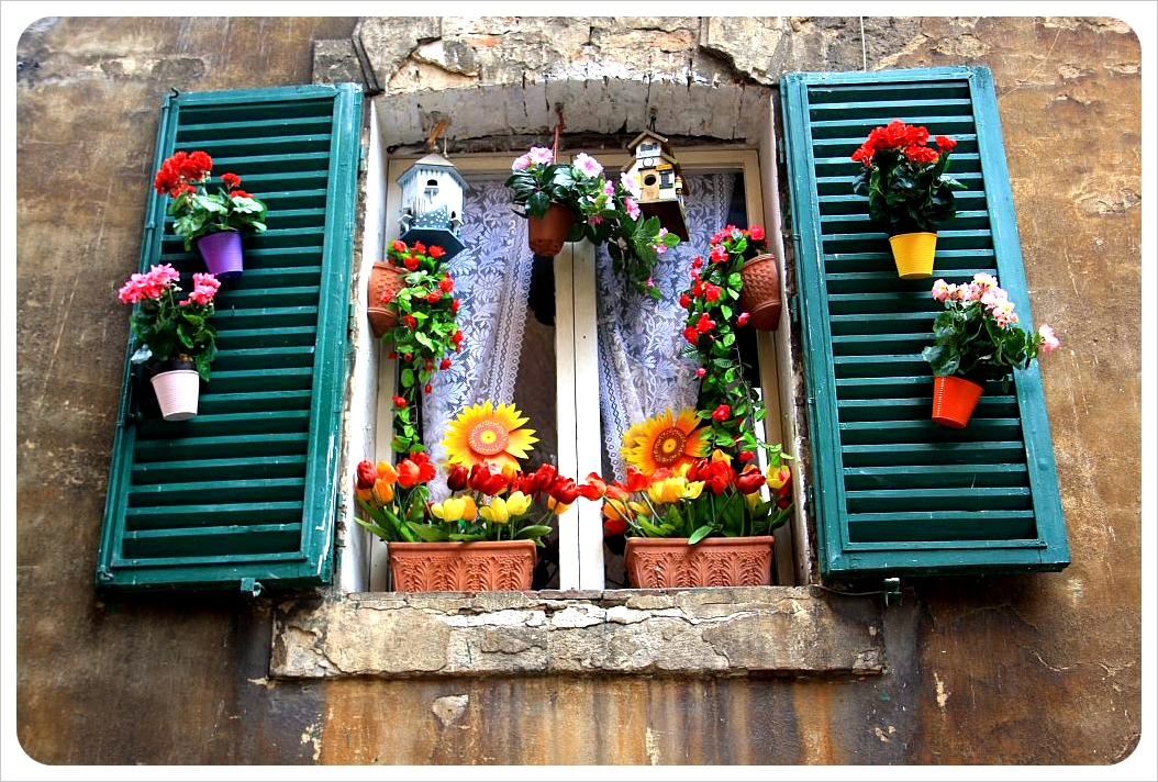 Ventana de Siena Italia