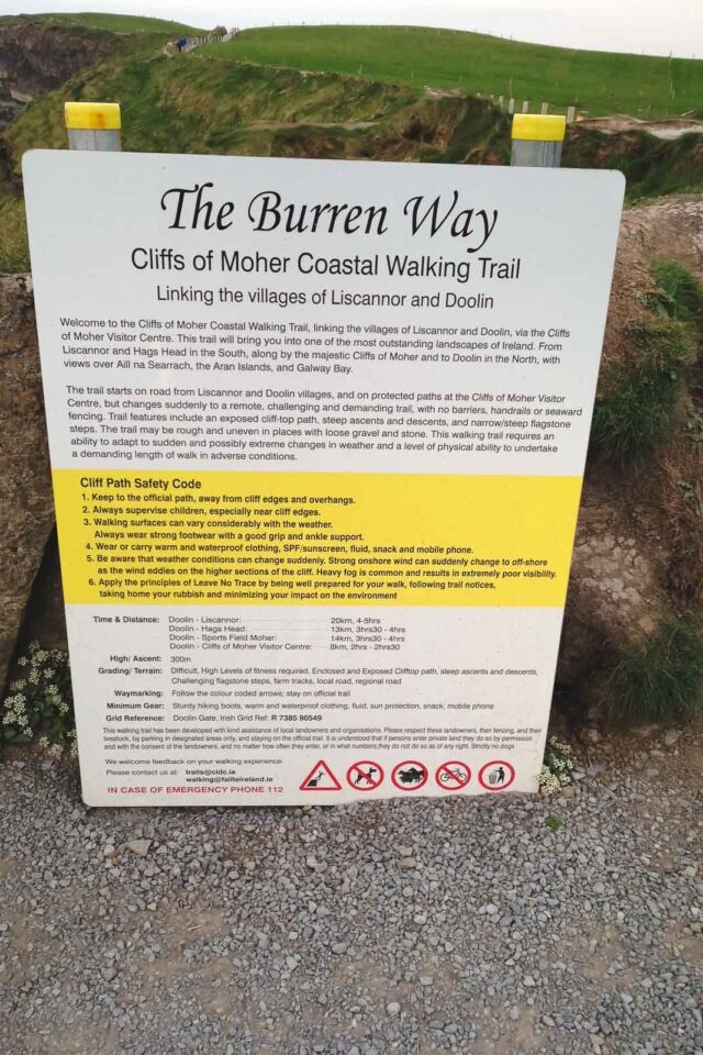 Cosas divertidas para realizar en los Cliffs of Moher The Burren Way