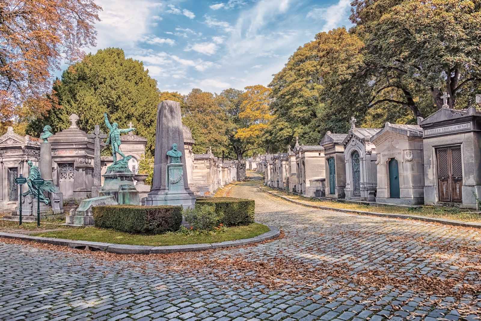 París en octubre Cementerio de Pere Lachaise en París