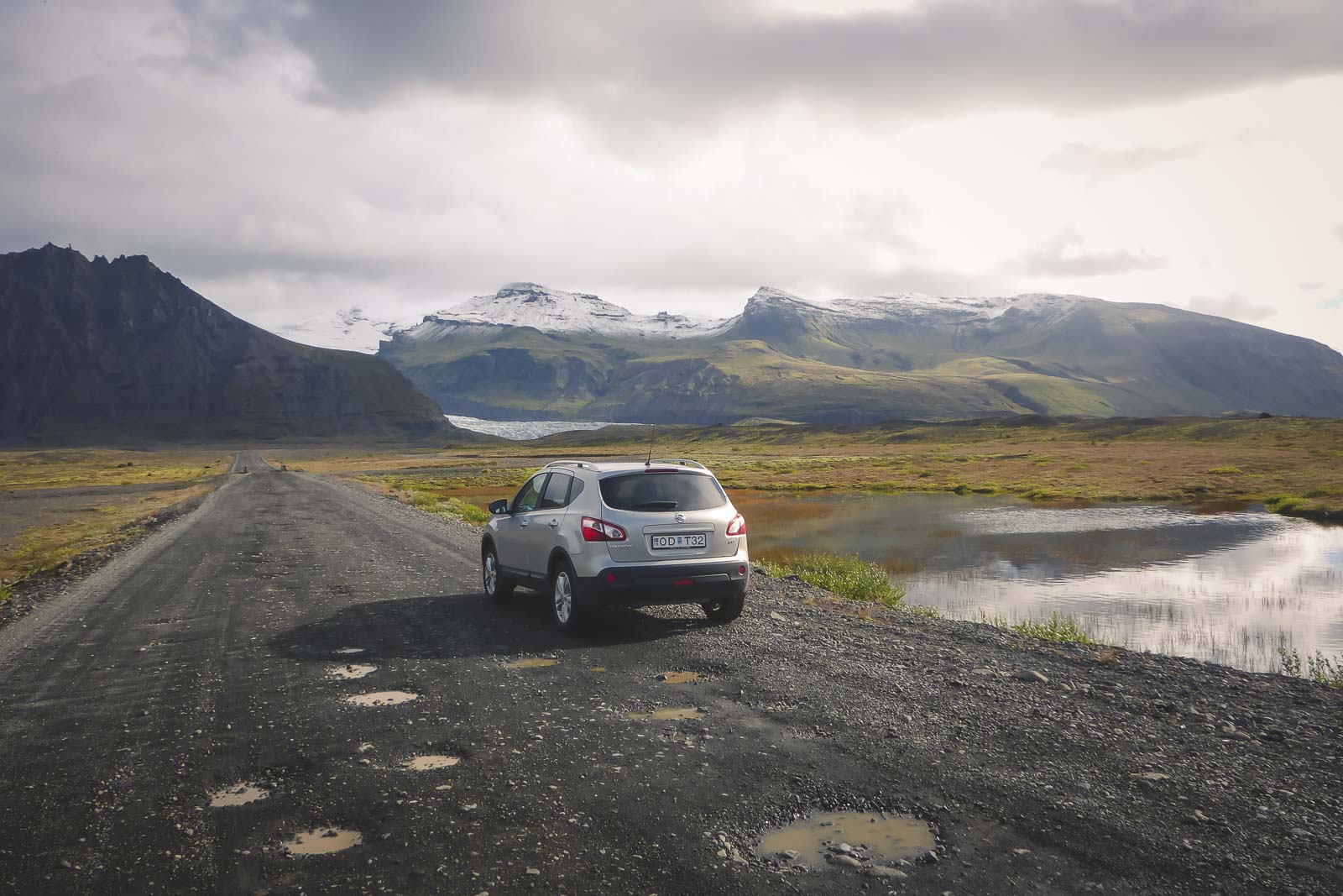 sobre la carretera de circunvalación de Islandia