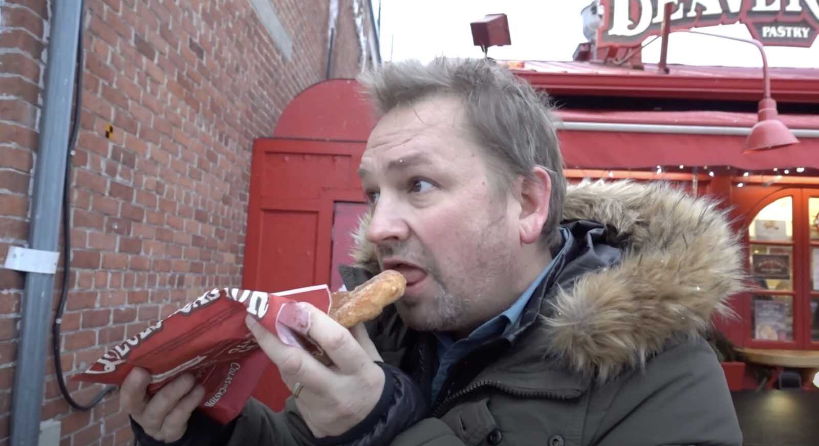 comida tradicional en Canadá colas de castor