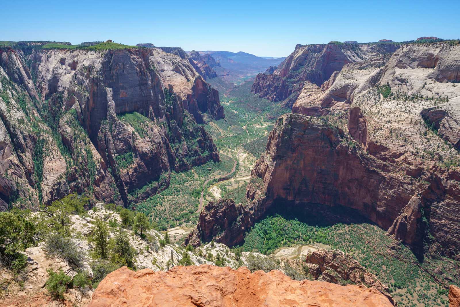 Punto de observación en el parque nacional de Zion, Utah