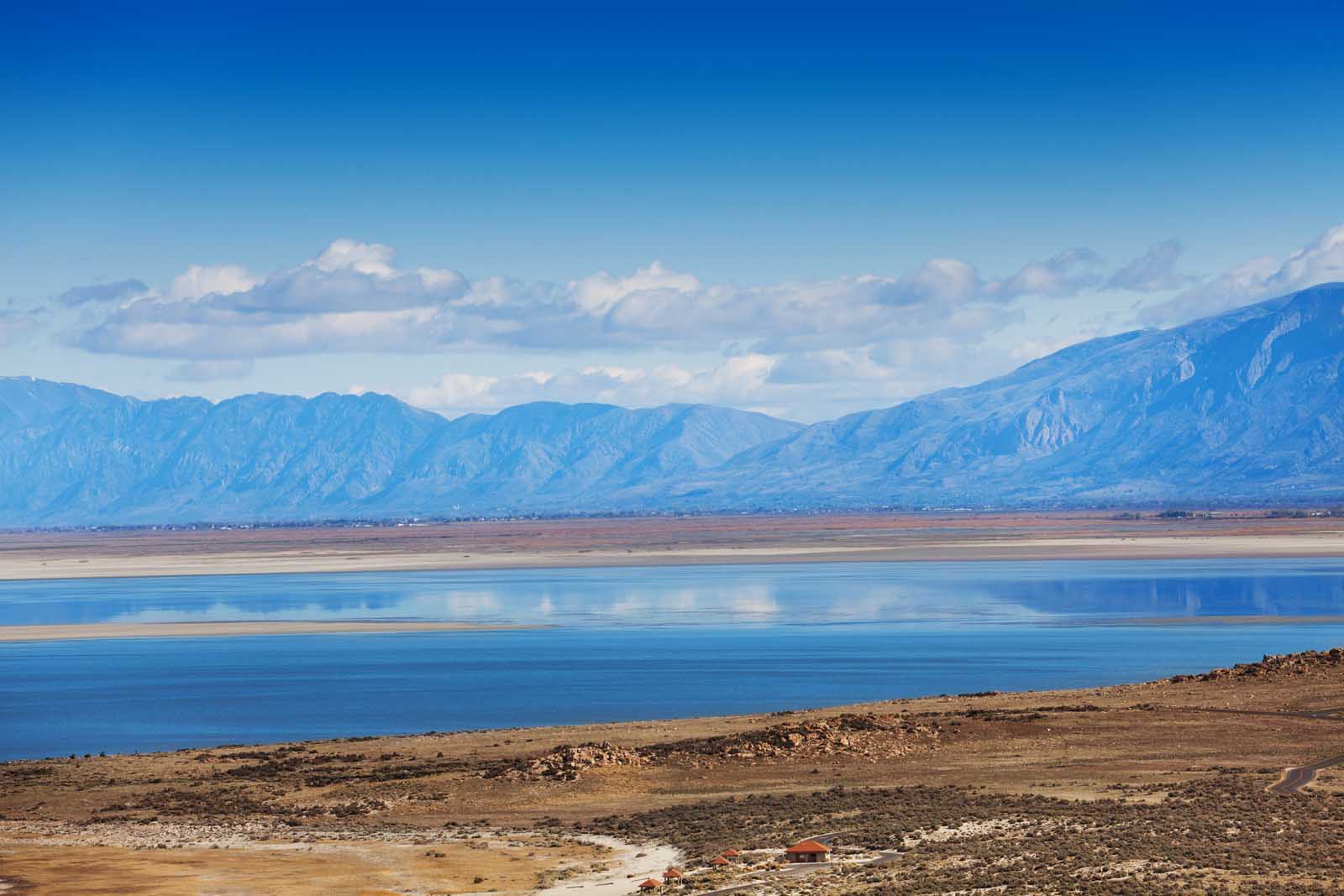 Antelope Island en el Great Salt Lake en Utah