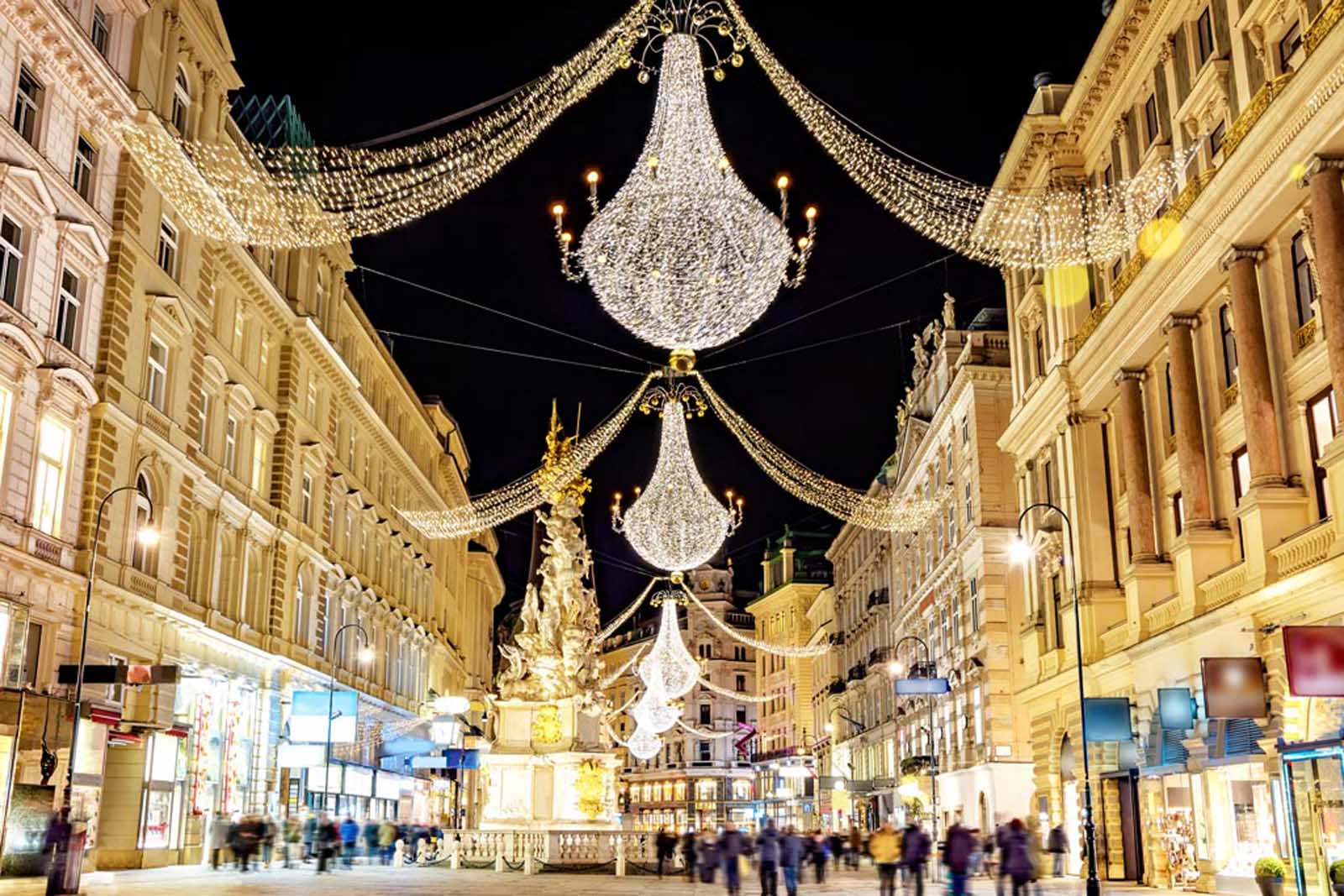 mejor escapada de Navidad luces de Viena