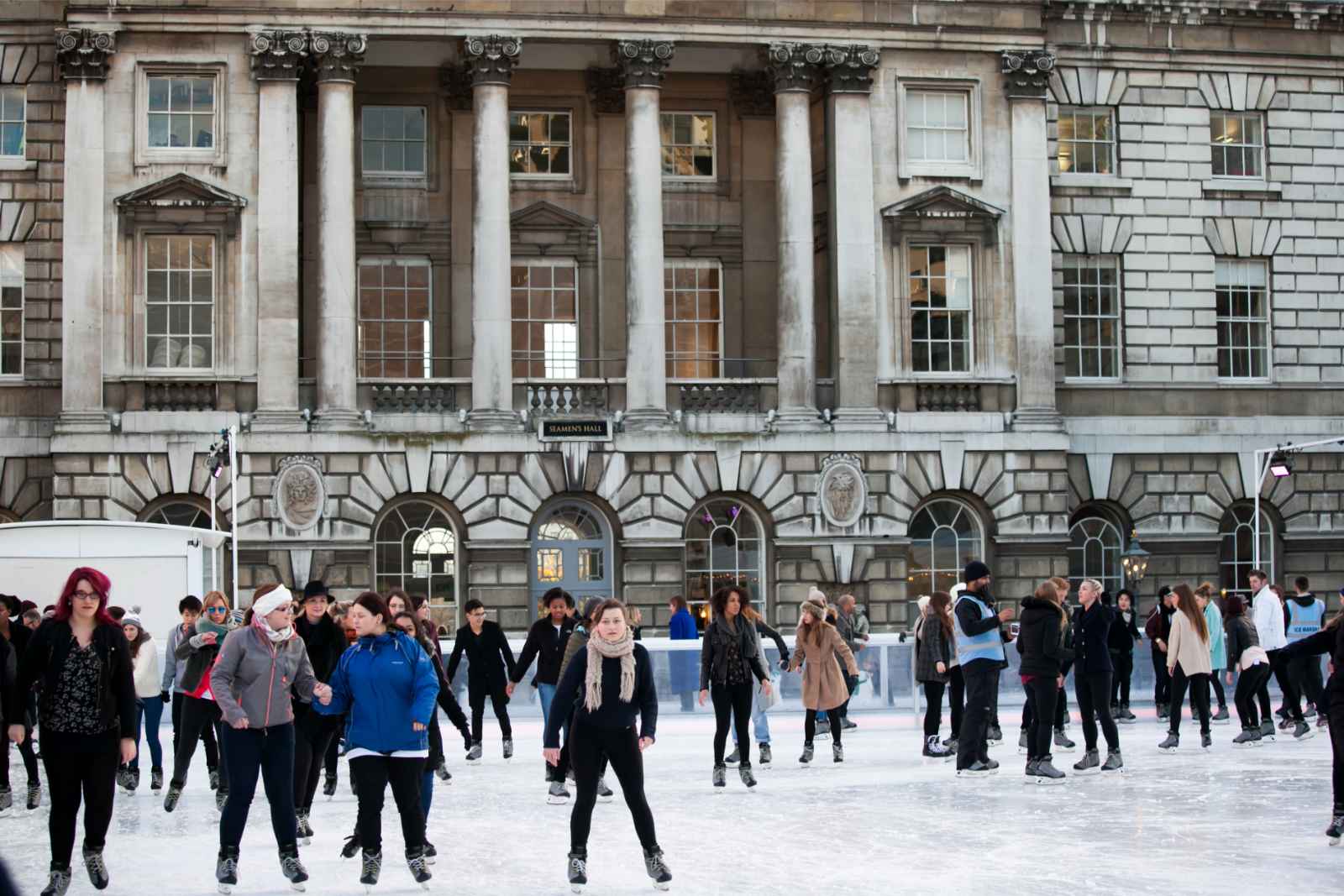 Londres en Navidad Patinaje sobre hielo Somerset House