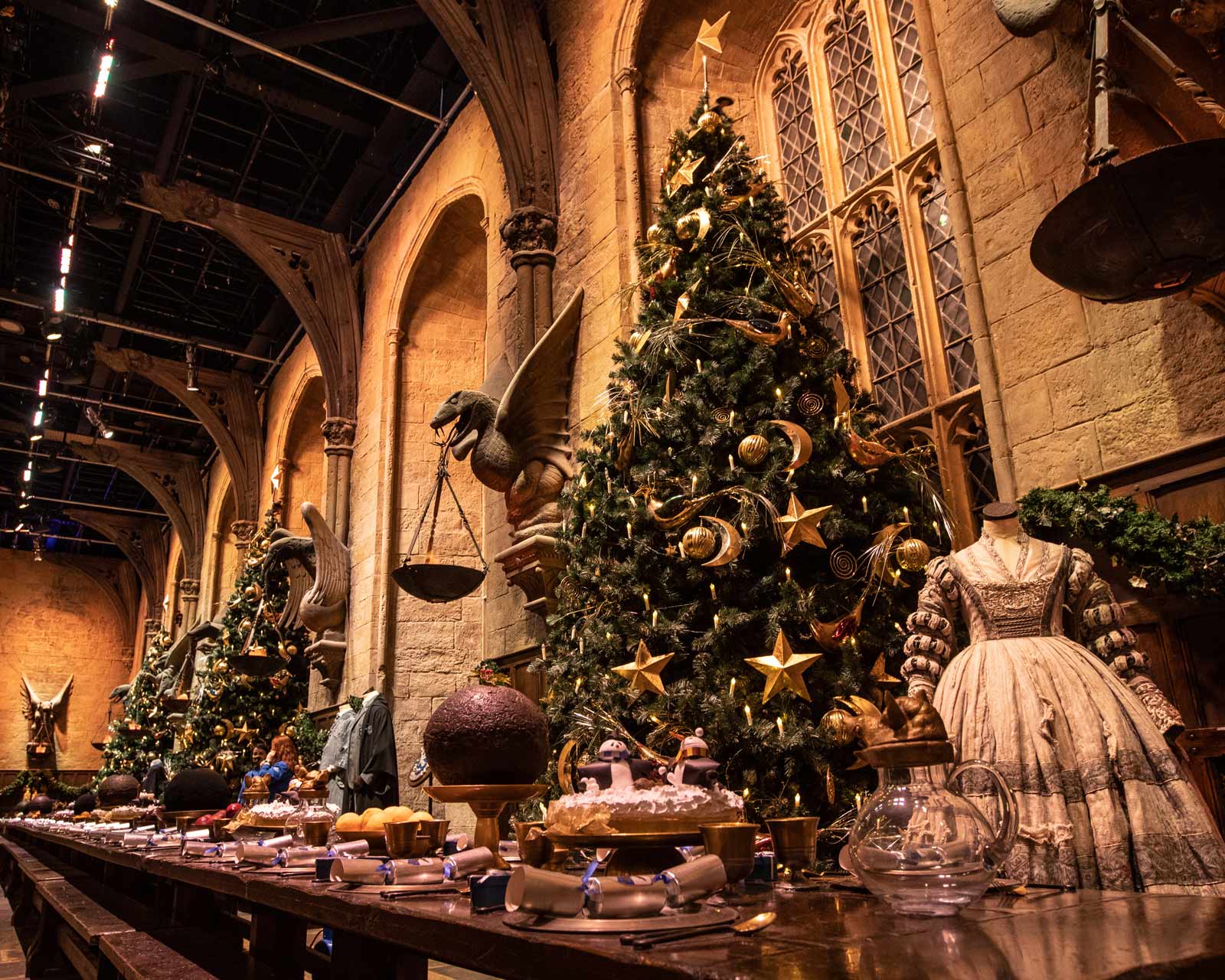 Hogwarts en la nieve en Navidad en Londres