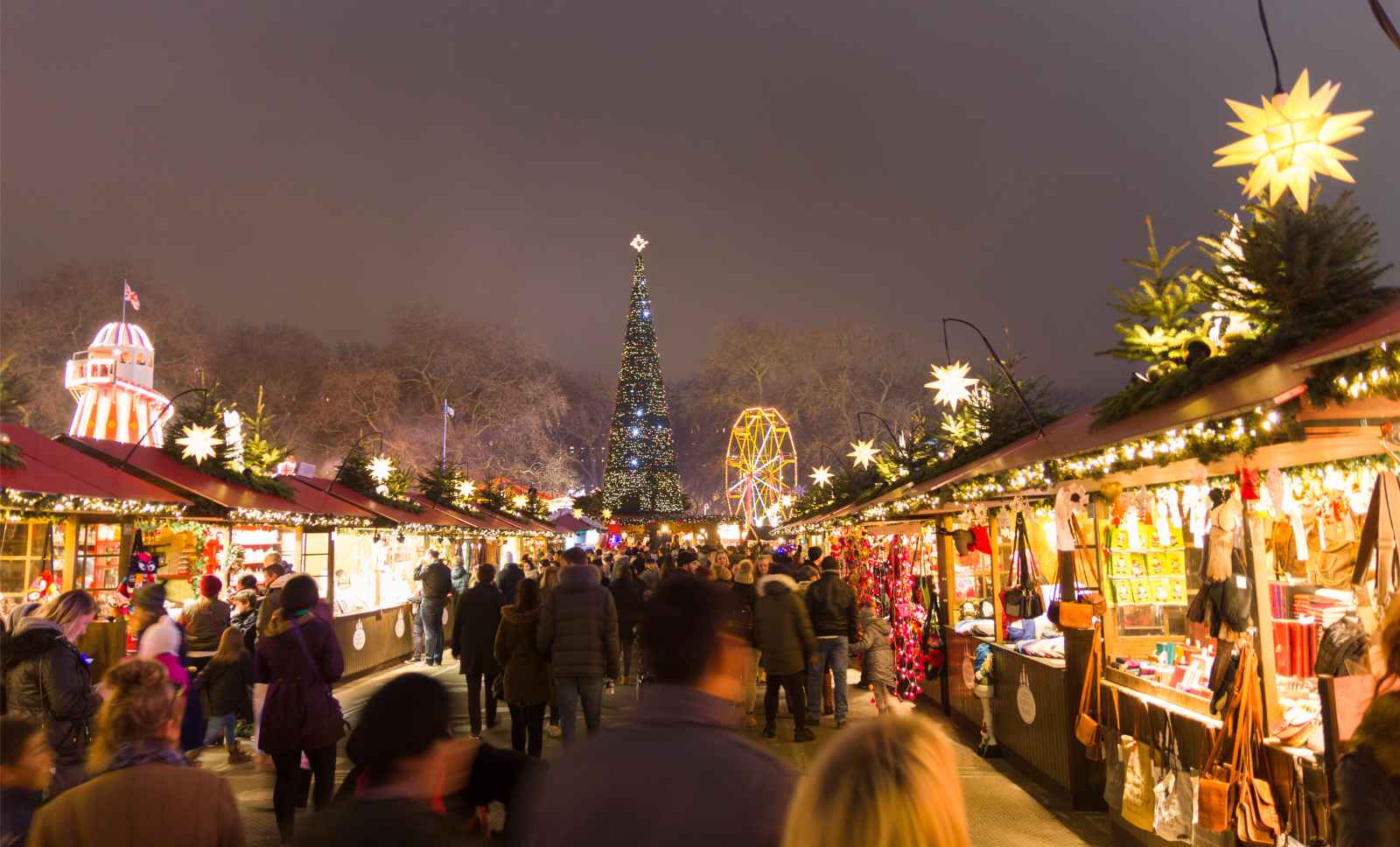 Londres para el mercado de Navidad de Hyde Park