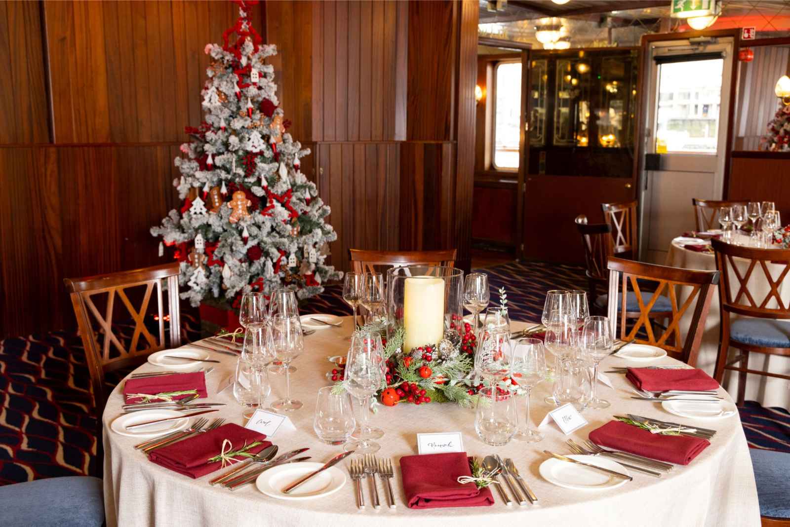 Thames luxury charters dixie queen la cena de Navidad