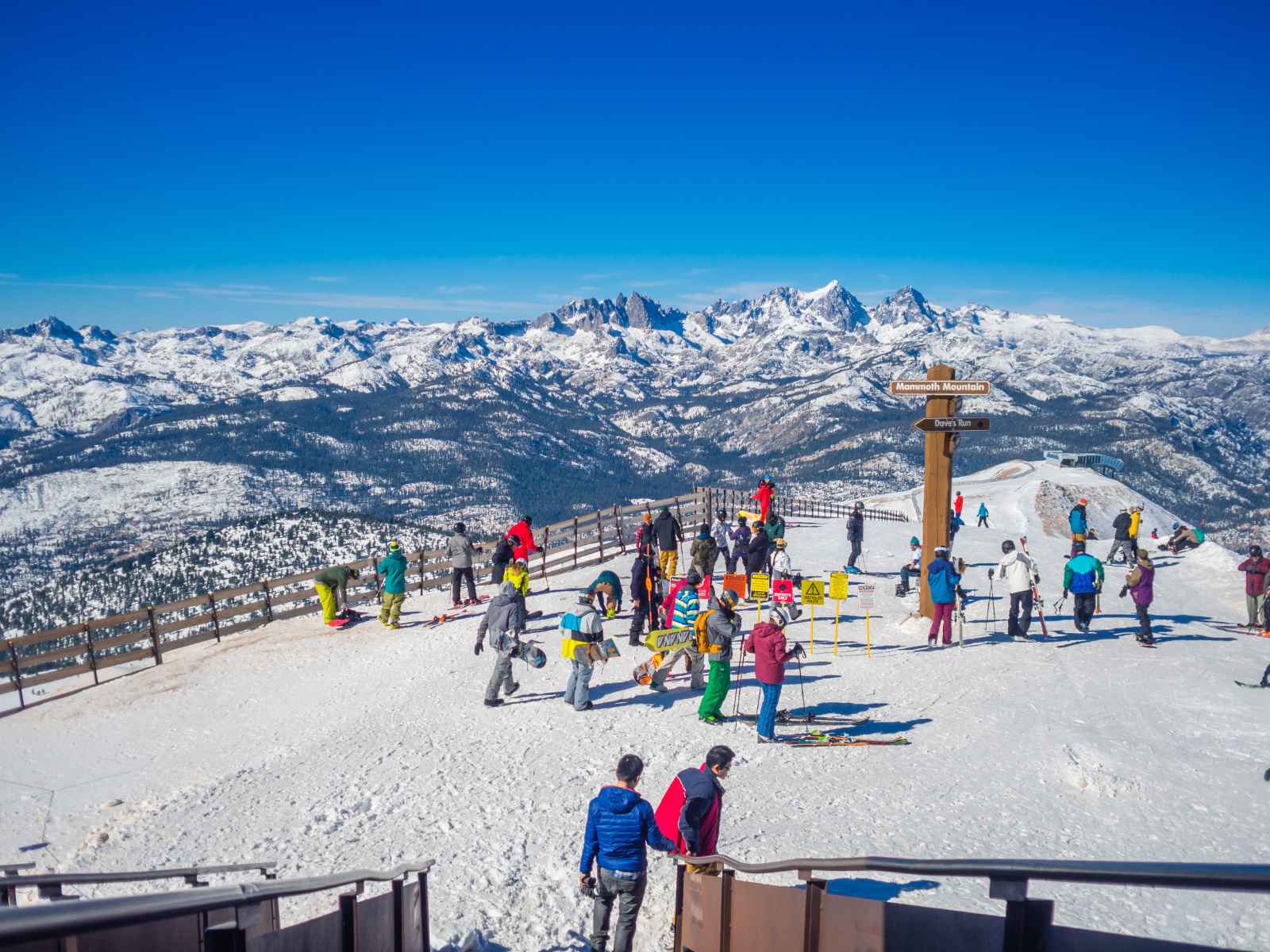 Mejores lugares para visitar en enero EE.UU. Mammoth Lakes Ski