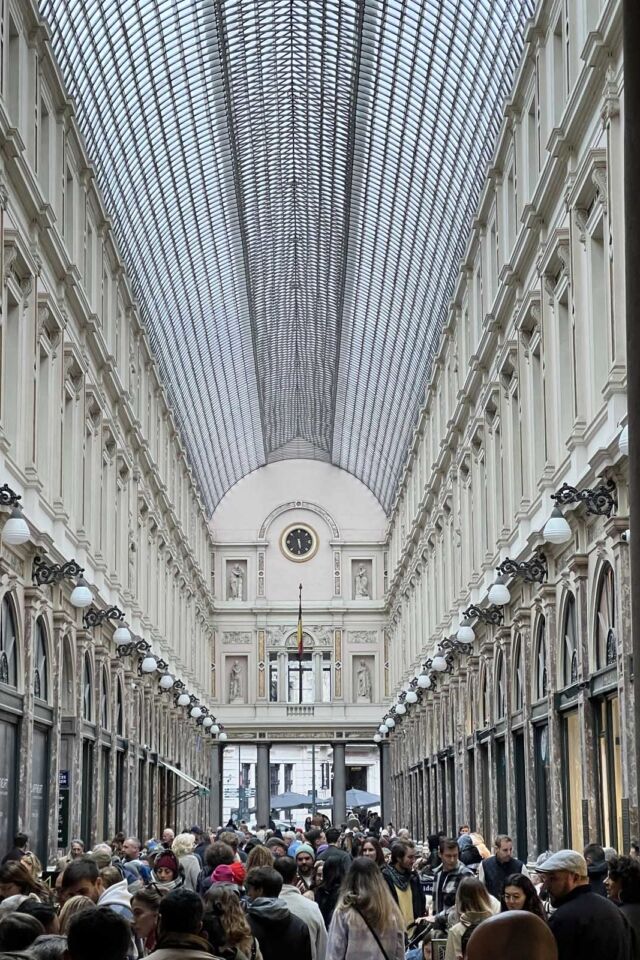 la Galería Real de Saint Hubert en Bruselas