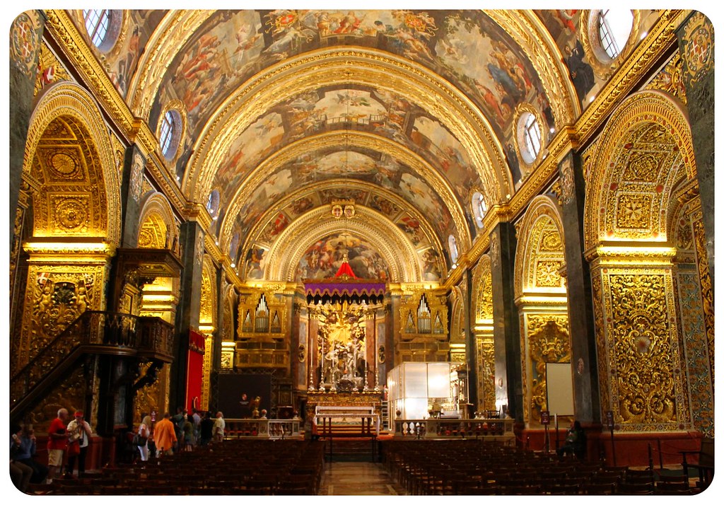 concatedral de san john valletta dentro