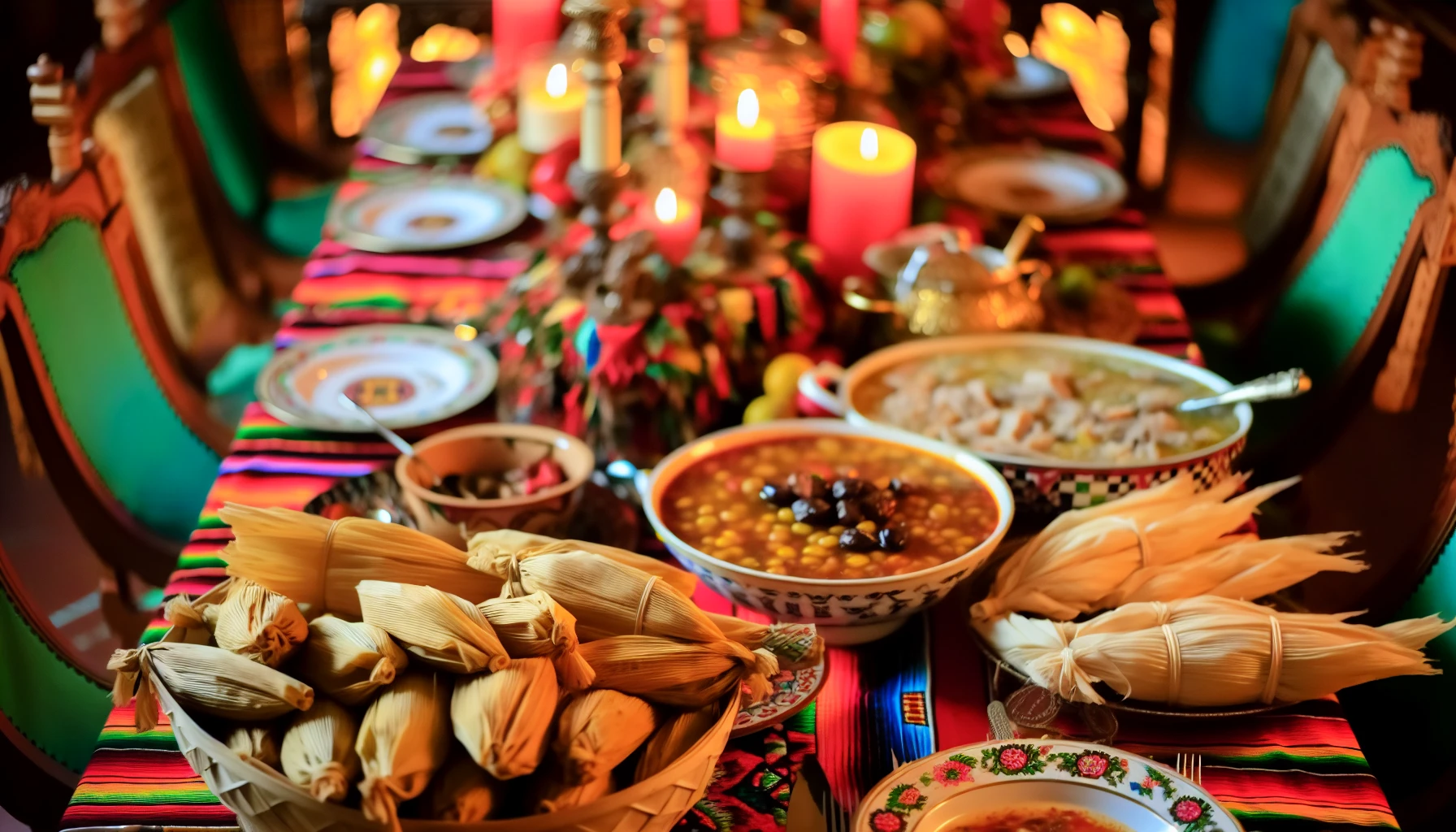 Fiesta de Navidad tradicional mexicana Noche Buena en México