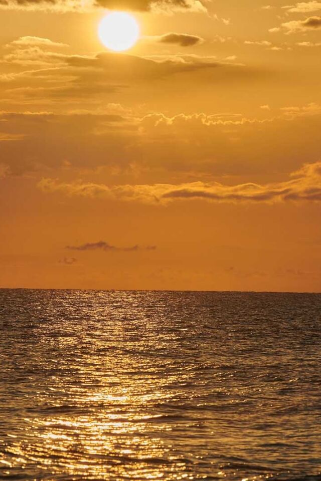 Puesta de sol en la playa de Sosua República Dominicana