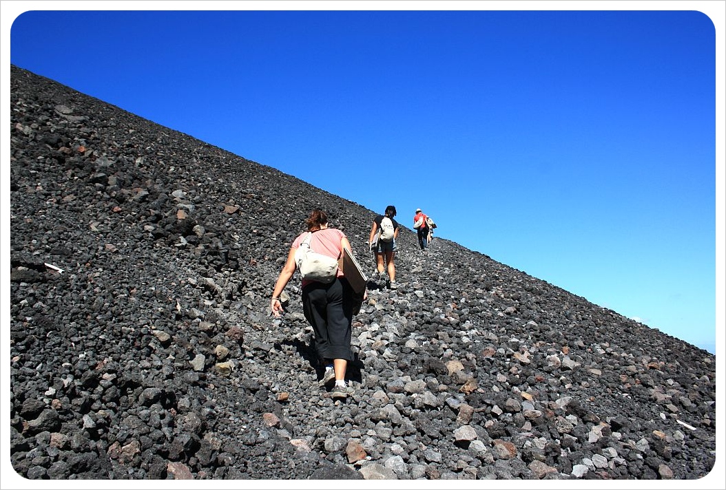 embarque de volcán en León