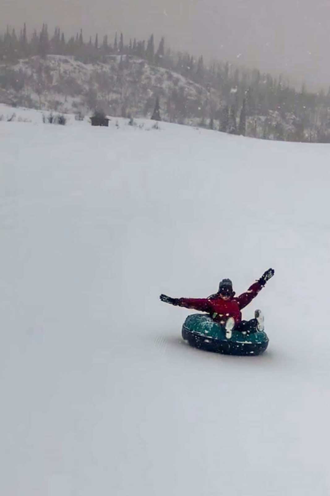 tubos de nieve de invierno de Colorado