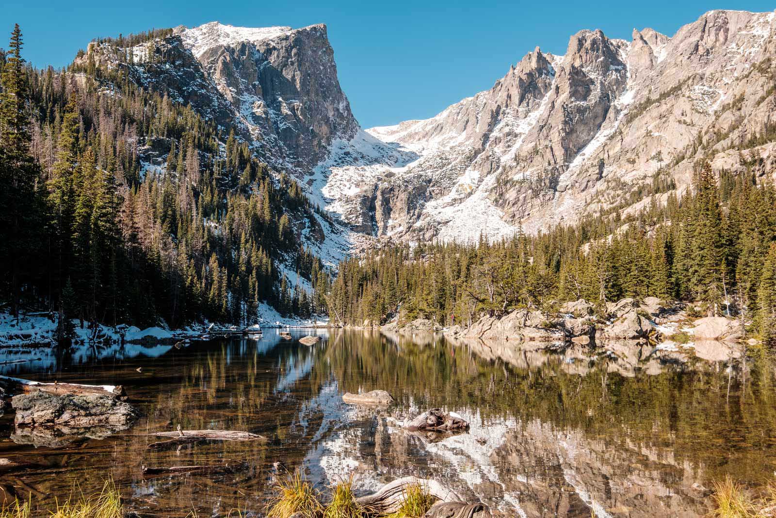 donde visitar en invierno en Colorado Rocky Mountain National Park raquetas de nieve