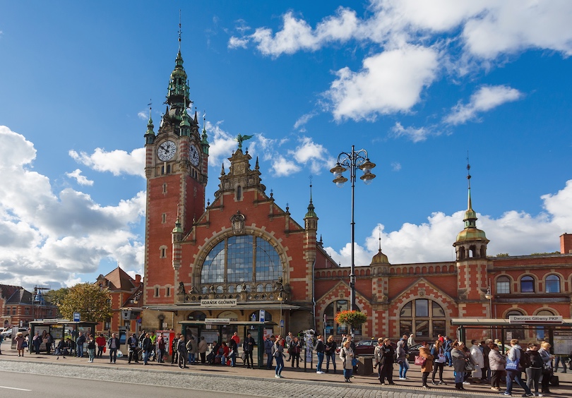 Estación de tren de Gdansk