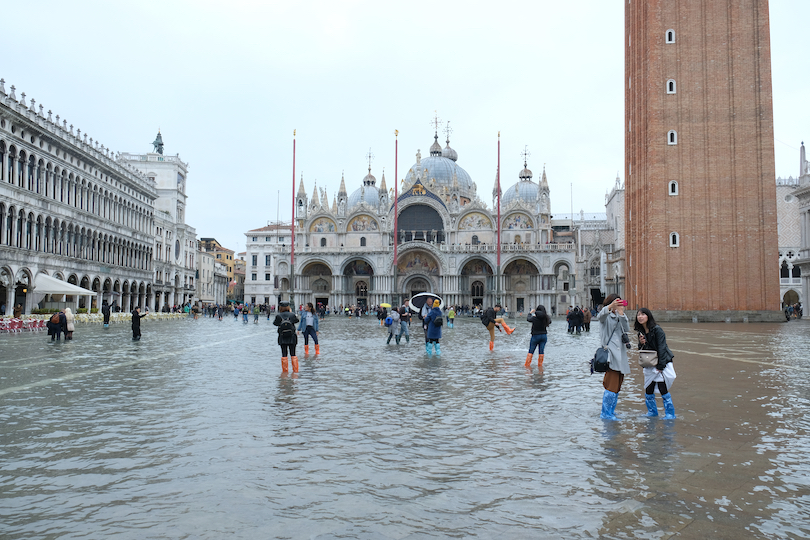 Aguas altas de Venecia