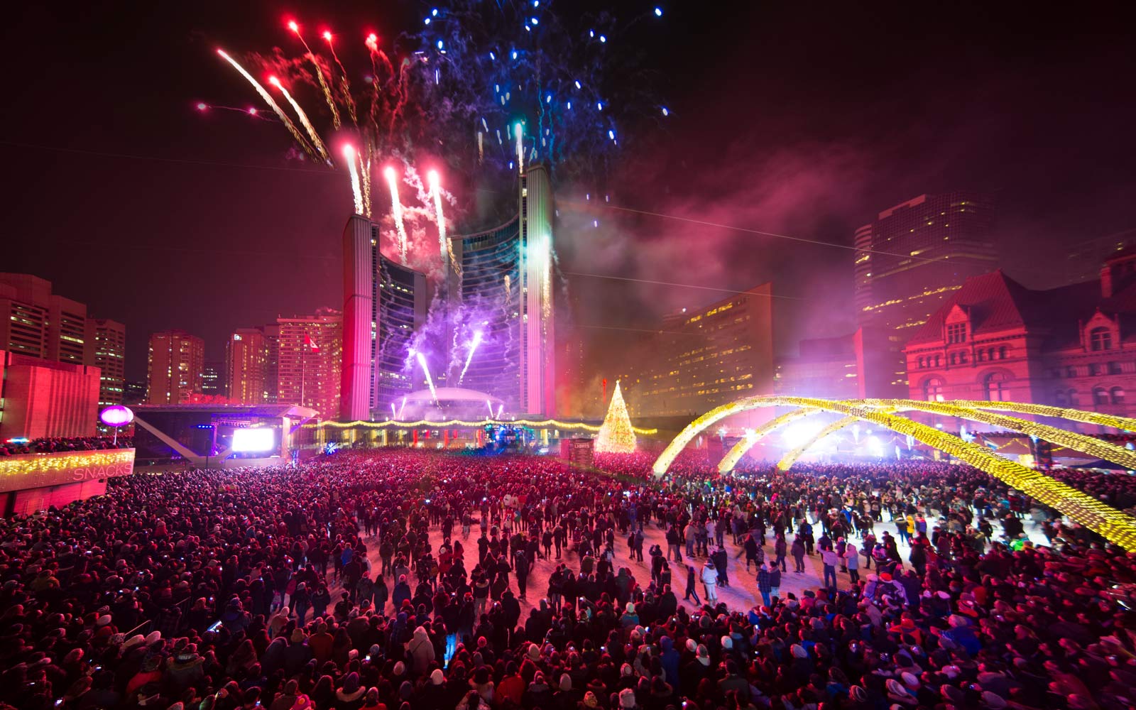 Celebraciones de Año Nuevo Toronto Canadá