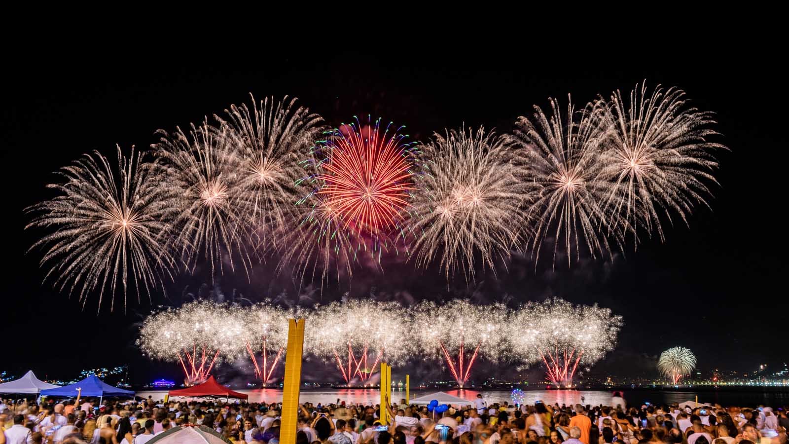 Saltar al año nuevo en Río de Janeiro