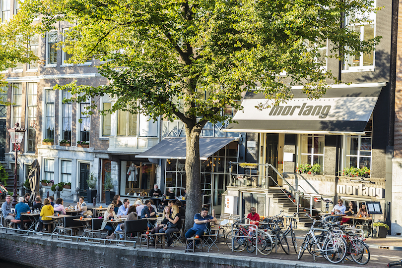 terraza de Ámsterdam