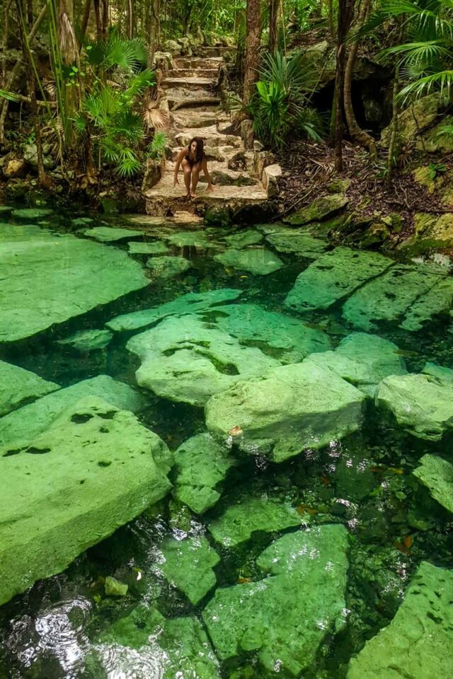 qué hacer en Tulum México Cenote Azul