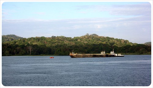 Vista del canal de Panamá