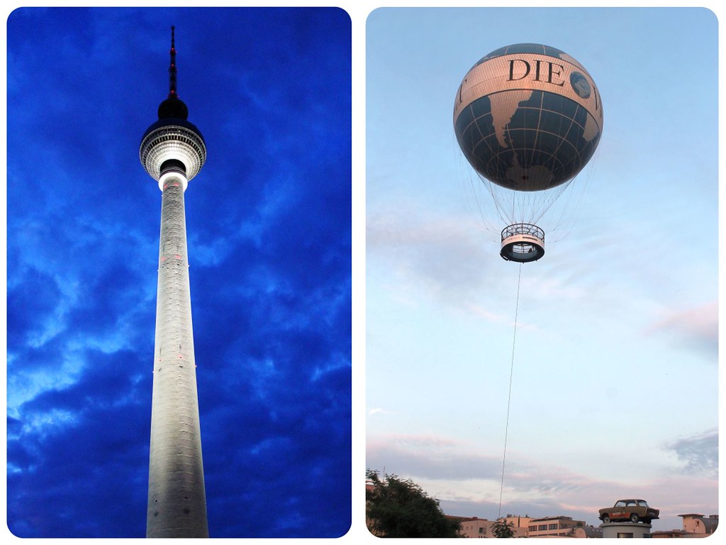 Berlín desde lo alto de la torre de televisión Welt globo aerostático